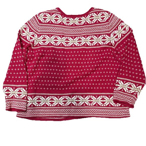 Christopher & Banks Sweater Women's XL Knit Teddy Bear 2010 LIMITED EDITION - Picture 4 of 6